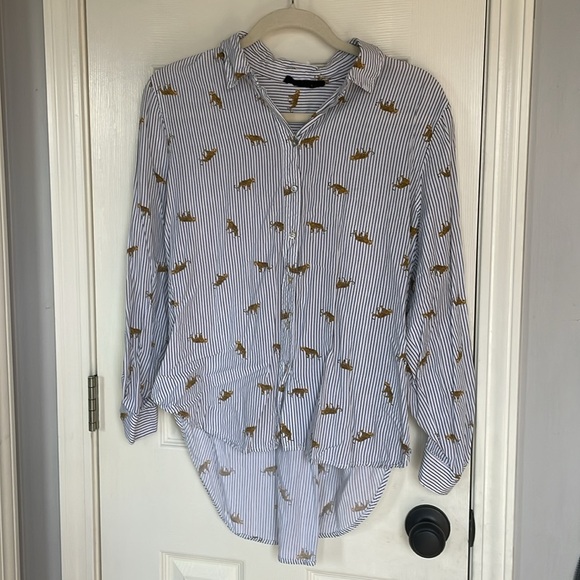 Jane and Delaney tiger print stripe top - Picture 2 of 9